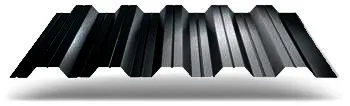 Профнастил НС35R 0,5 Velur X RAL 9005 черный