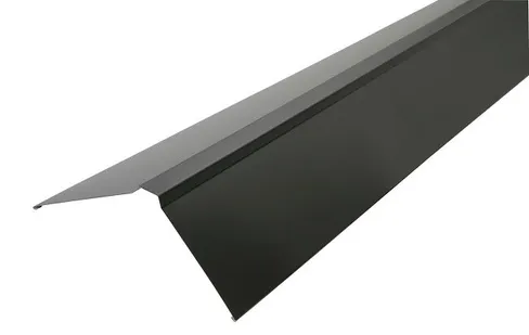Планка конька фигурного 70x70 0,5 PurPro Matt 275 RAL 7024 мокрый асфальт (2,5м)
