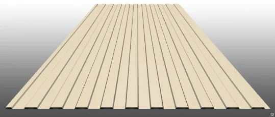 Профнастил С20В 0,5 Satin RAL 1015 светлая слоновая кость