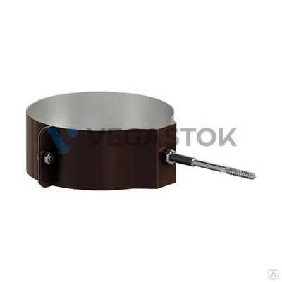 VEGAPROM 200/180 RAL7004 Крепление трубы ф180 саморез 10*160мм 