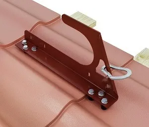 Borge Крюк безопасности для фальцевой кровли RAL8004