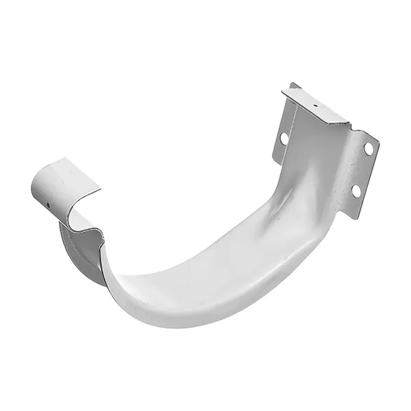 Galeco СТАЛЬ 124/90 (RAL 9003) Кронштейн металлический короткий для желоба