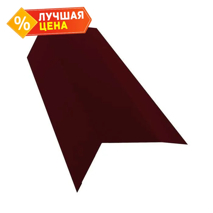 Планка карнизная широкая 100х85 0,45 Drap ST RR 32 темно-коричневый (2,5м)