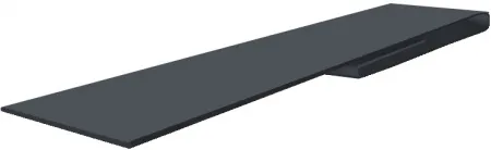 Планка капельник 100х55 0,45 PE с пленкой RAL 5021 водная синь (2,5м)
