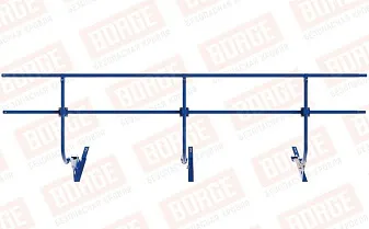 Borge Кровельное ограждение BORGE универ, 3м, h-120см RAL5005