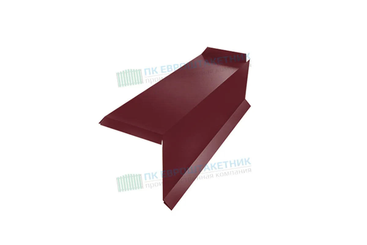 Планка торцевая фигурная 100х85 0,5 GreenCoat Pural BT, matt RR2Н3 (RAL 7016 антрацитово-серый) (2,5м)