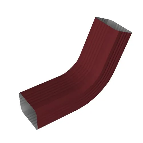 Колено трубы гофрированное Vortex Lite Matt 76х102 мм RAL 6005