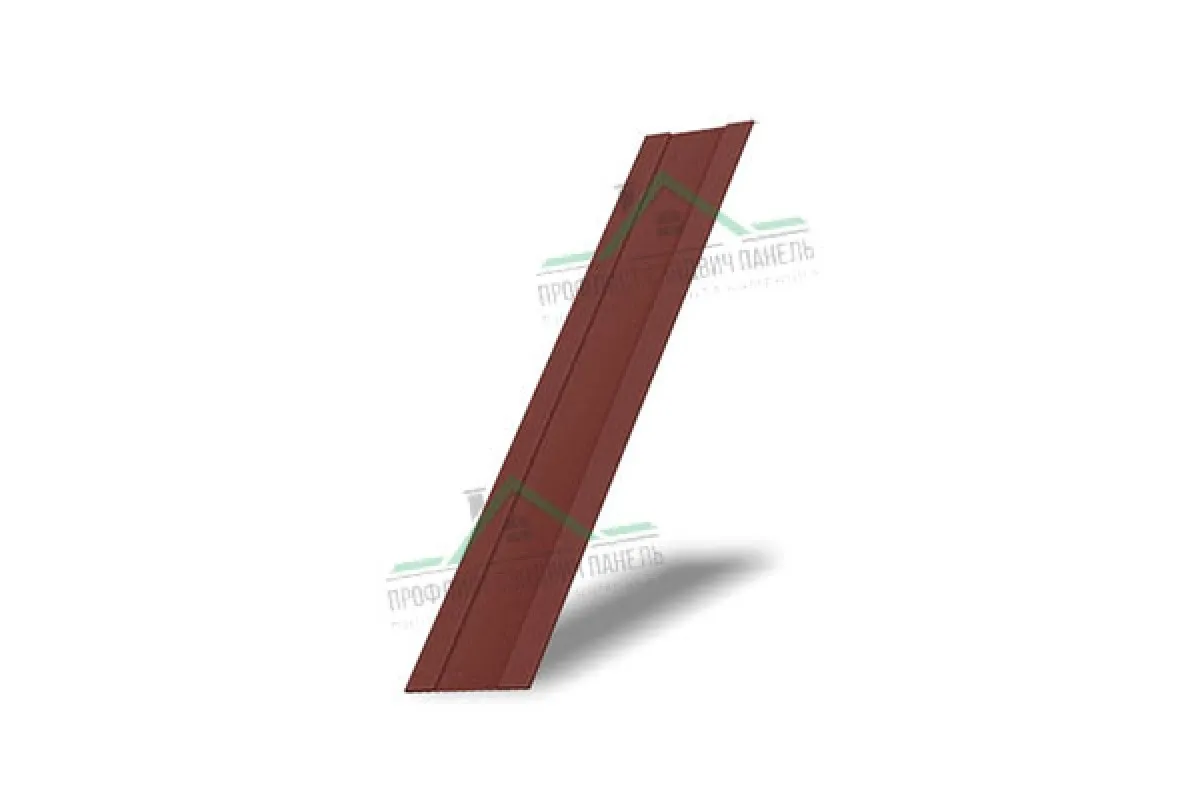 Планка торцевая 80х100 0,5 GreenCoat Pural BT, matt RR 29 красный (RAL 3009 оксидно-красный) (3м)