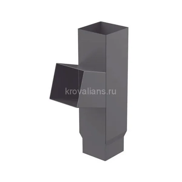 Galeco HIDDEN 125/80 (RAL 7015) Тройник боковой необычный