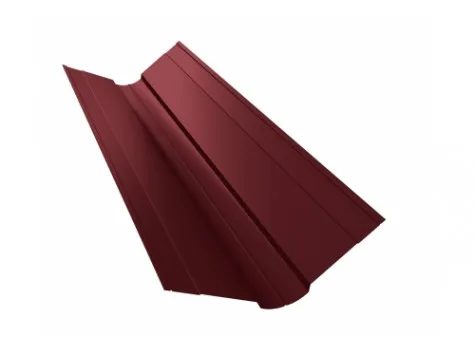 Планка конька фигурного 70x70 0,5 GreenCoat Pural BT, matt RR2Н3 (RAL 7016 антрацитово-серый) (2,5м)