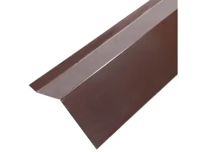 Планка карнизная 100х65 0,5 PE с пленкой RAL 8017 шоколад (2м)