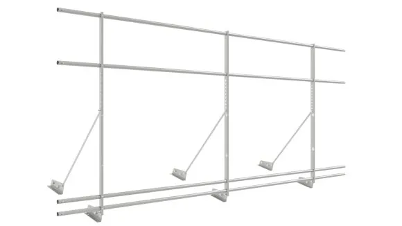 Borge Труба ограждения NewLine,Эконом ТИП-3,  Ø25 мм 3 м RAL 7004