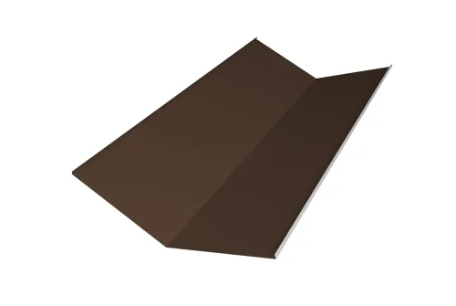 Планка ендовы нижней 300х300 0,45 PE RAL 8017 шоколад (2м)