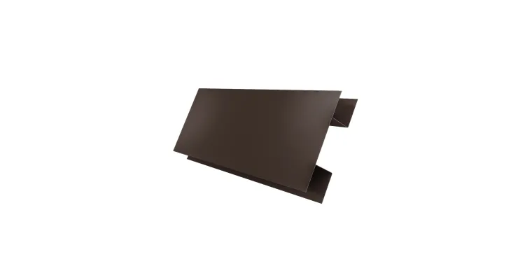 Планка крепежная фальц 0,45 Drap RAL 8017 шоколад (2м)