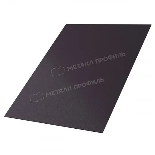 Плоский лист 0,5 Velur X с пленкой RAL 9005 черный