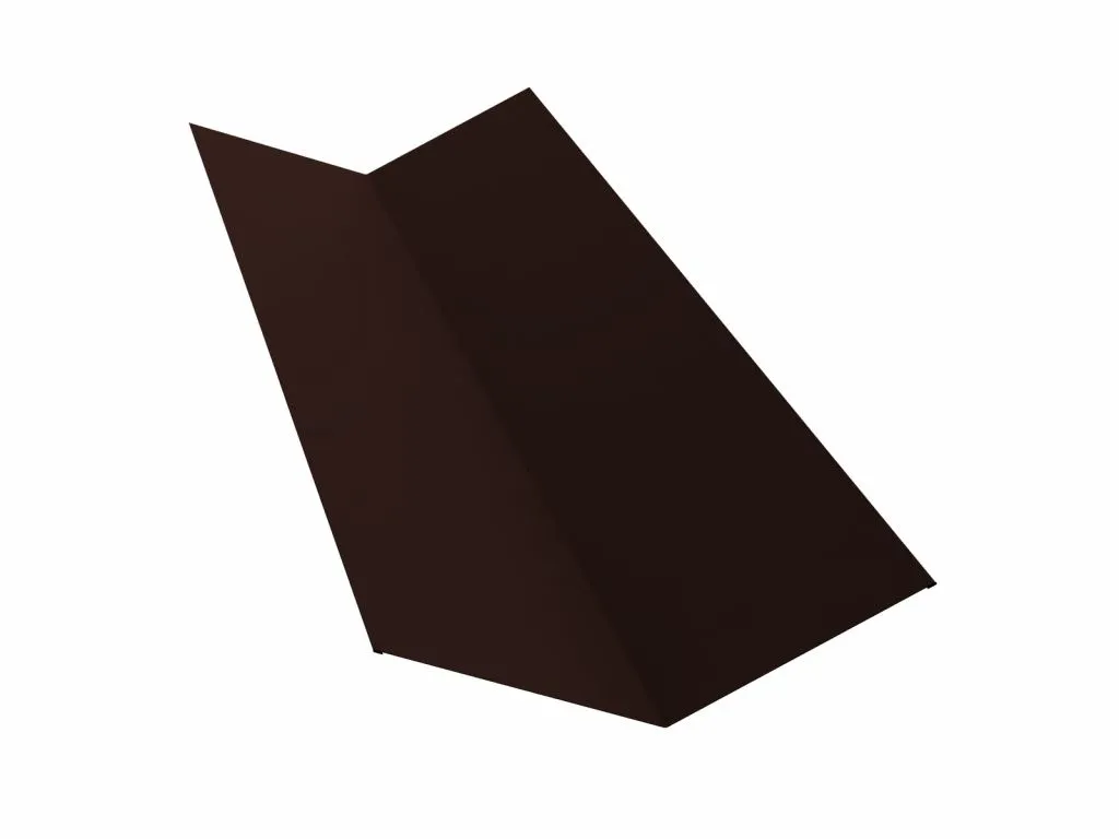 Планка ендовы верхней 115х30х115 0,5 Satin Matt RAL 6005 зеленый мох (2м)