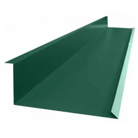 Планка примыкание нижнее к трубе для Кликфальц Pro Grand Line 0,5 Satin Matt RAL 6005 зеленый мох (2м)