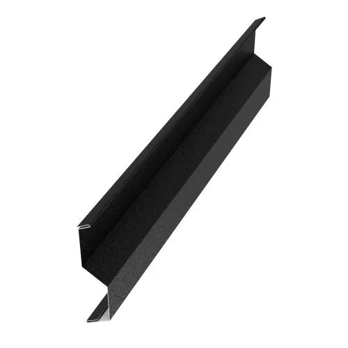 Aquasystem Карнизная планка 100*60мм (Длина 2.00м) Rooftop Бархат RAL7024 PE 0,5мм Zn180