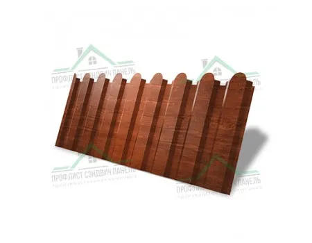 Профнастил С20R 0,45 Print Elite с пленкой Cherry Wood