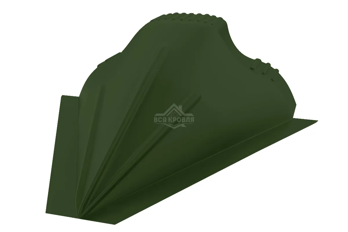 Заглушка конусная Velur RAL 6020 хромовая зелень