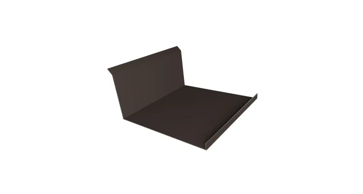 Планка примыкание нижнее к трубе для Кликфальц Pro Grand Line 0,5 Drap TX RAL 8017 шоколад (3м)