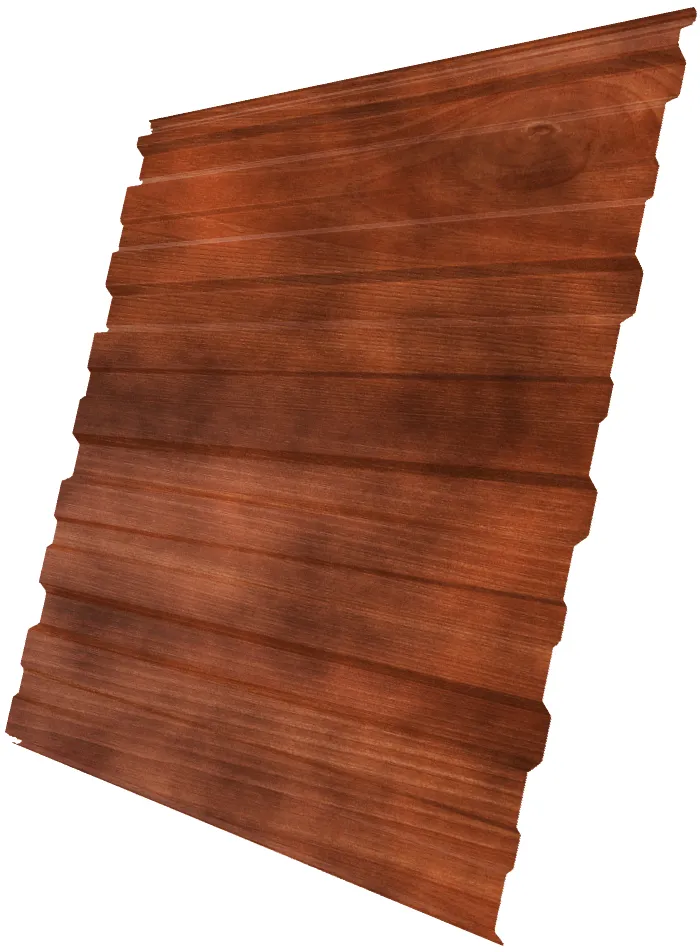 Профнастил С10A 0,45 Print Premium с пленкой Golden Wood