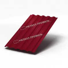 Профнастил С20R Grand Line 0,5 GreenCoat Pural BT, matt RR 29 красный (RAL 3009 оксидно-красный)