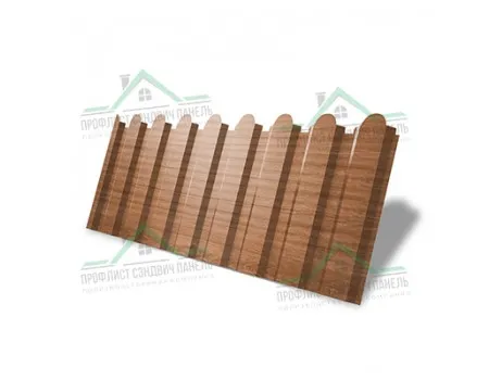Профнастил С20R 0,45 Print Elite Choco Wood