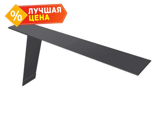 Планка карнизная фальц Grand Line 130х80 0,5 PE с пленкой RAL 7004 сигнальный серый (2м)