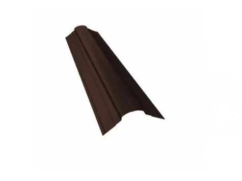 Планка конька фигурного 70x70 0,5 PurPro Matt 275 RAL 8017 шоколад (2,5м)