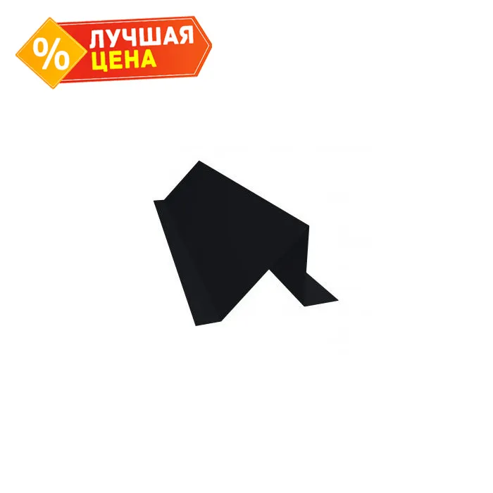 Планка снегозадержания усиливающая 0,45 PE с пленкой RR 32 темно-коричневый (2,5м)