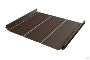 Планка примыкание нижнее к трубе для Кликфальц Pro Grand Line 0,5 GreenCoat Pural BT, matt RR2H3 (RAL 7016 антрацитово-серый) (2м)