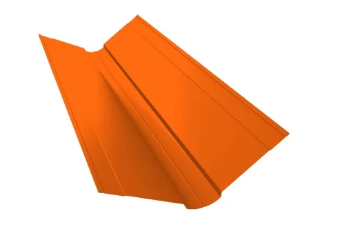 Планка конька фигурного 150x150 0,45 Drap TX RAL 7004 сигнальный серый (2,5м)