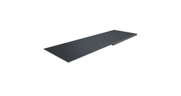 Планка капельник 100х55 0,5 PE с пленкой RAL 7024 мокрый асфальт (3м)