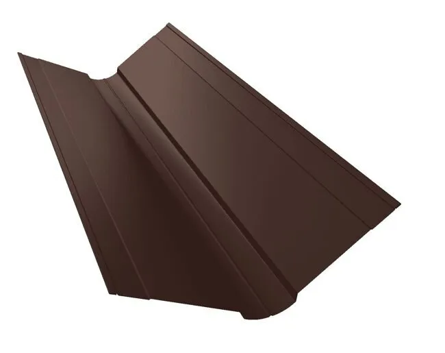 Планка ендовы верхней 115х30х115 0,5 Rooftop Matte RAL 8017 шоколад (2м)