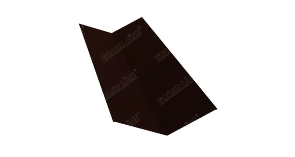 Планка ендовы верхней 145х145 0,45 Drap ST RAL 8004 терракота (2м)