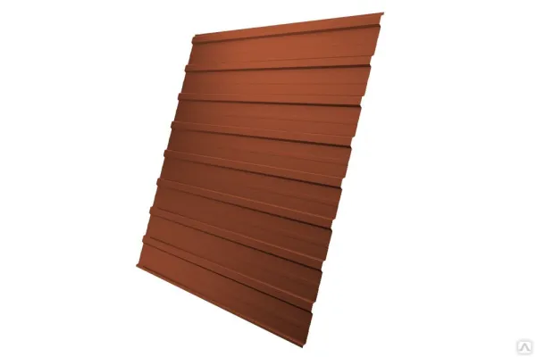 Профнастил Верховье С21R 0,5 Satin Мatt RAL 8004 терракота