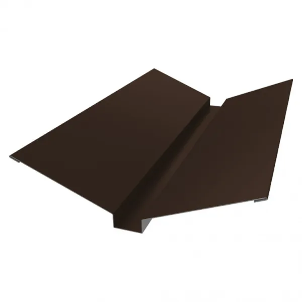 Планка ендовы верхней 145х145 0,5 Satin Matt RAL 8004 терракота (2м)