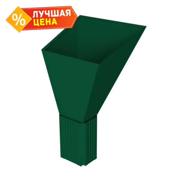 Воронка водосборная круглая Ø90 Vortex Mix Matt RAL 6005 зеленый мох