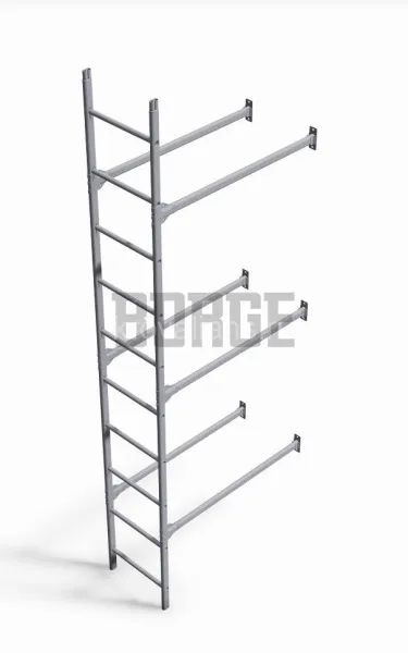 Borge Комплект лестница фасадная BORGE нижняя секция 2,7м RAL9003