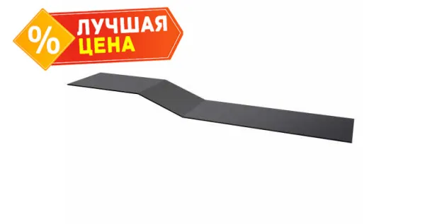Планка крепежная фальц 0,45 PE с пленкой RAL 7004 сигнальный серый (2,5м)