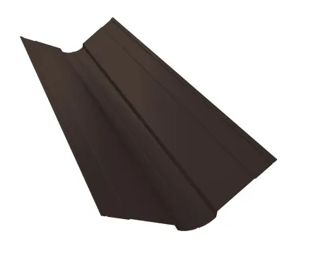 Планка конька фигурного 100x100 0,5 Rooftop Matte RAL 8017 шоколад (2,5м)