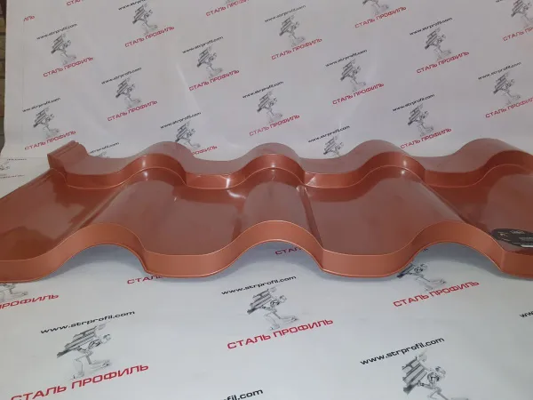 Металлочерепица МП Монтерроса-SL (AGNETA-03-Copper\Copper-0.5)