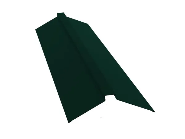 Планка конька плоского 150х40х150 0,45 Drap ST RAL 8004 терракота (2м)