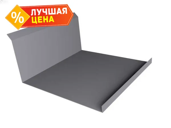 Планка примыкания нижняя 20х122х260х15 0,45 Drap ST RAL 8004 терракота (2м)