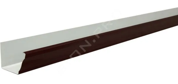 Желоб прямоугольный 130 мм 3м 0,4 Vortex Lite PE RAL 9003 сигнальный белый