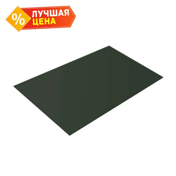 Плоский лист 0,5 GreenCoat Pural BT с пленкой RR 11 темно-зеленый (RAL 6020 хромовая зелень)