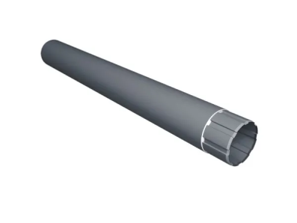 Крепление трубы круглой Ø90 (гвоздь) Vortex Mix PE RAL 7024 мокрый асфальт