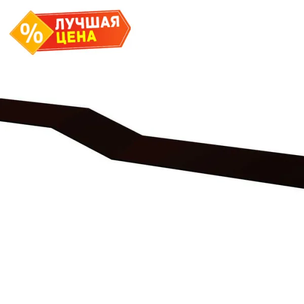 Планка крепежная фальц Grand Line 0,5 Rooftop Бархат RAL 3011 коричнево-красный (3м)