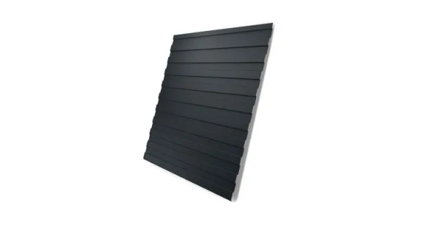 Профнастил С8А фигурный 0,45 Drap ST RAL 7024 мокрый асфальт